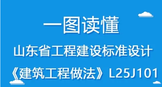 一图读懂丨山东省工程建设标准设计《建筑工程做法》 L25J101